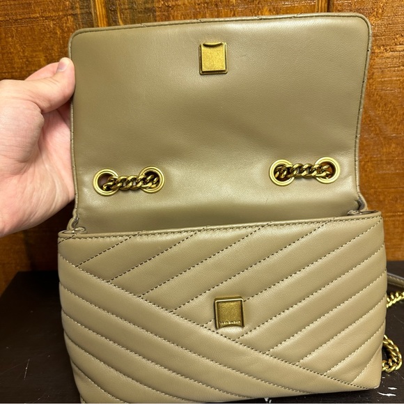 Tory Burch Small Kira Chevron Convertible Shoulder Bag - Sandpiper - Picture 4 of 6